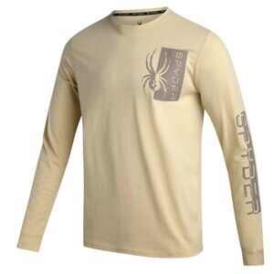 NEW SPYDER Mens Split Logo Long Sleeve - Cloud